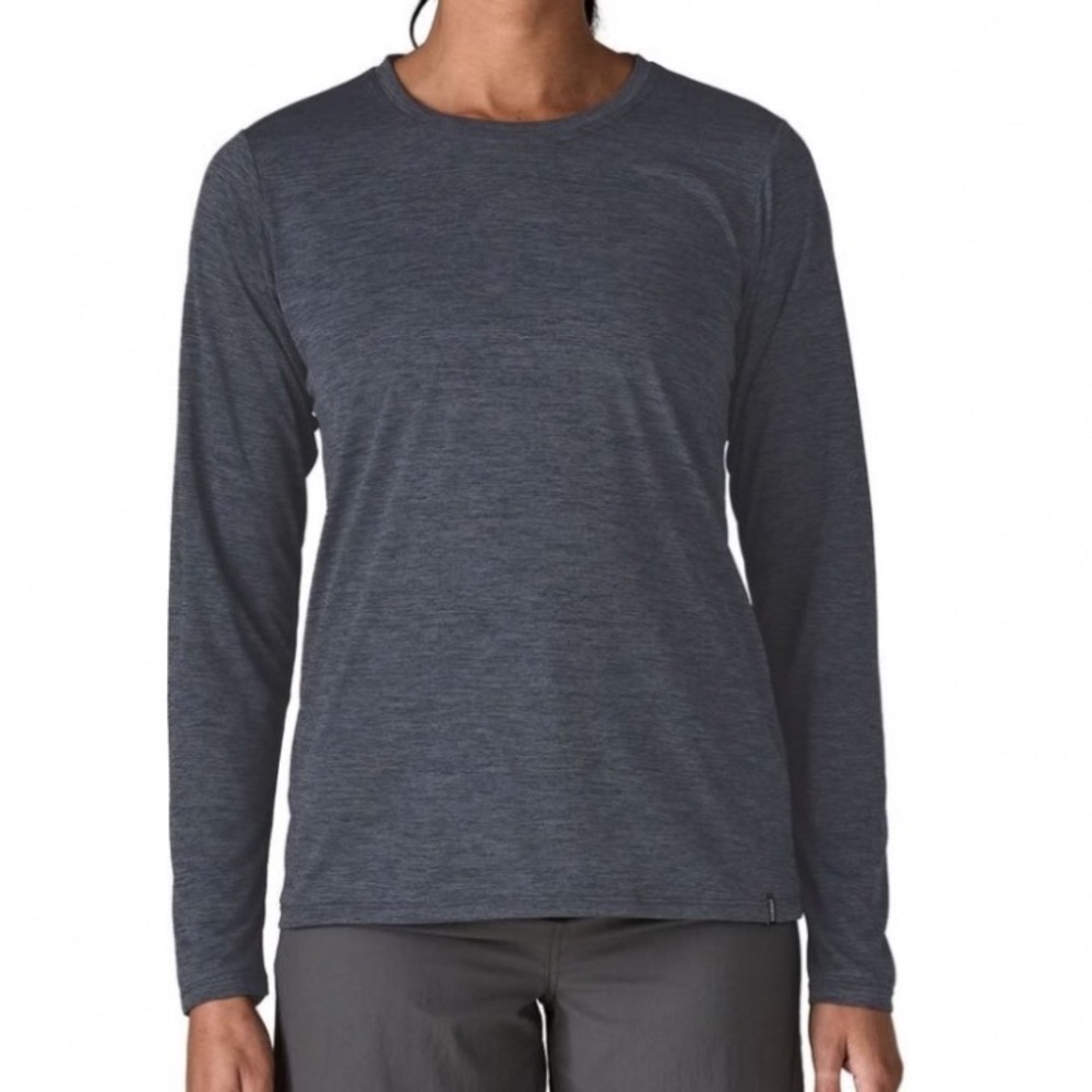 Patagonia Capilene Cool Trail Long Sleeve Shirt Blue XS Technical Performance